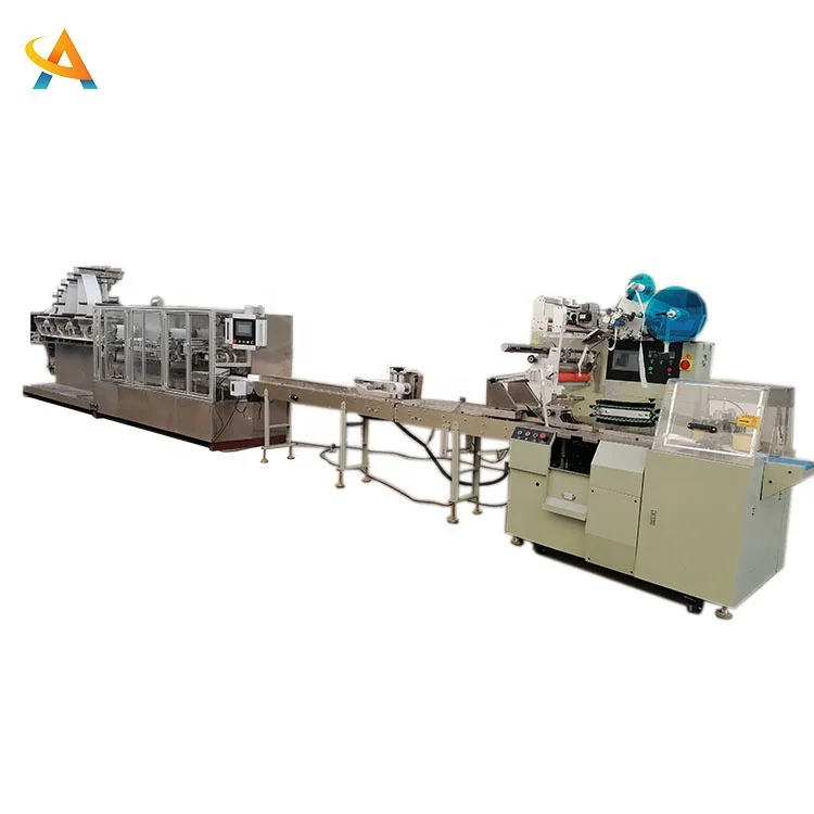 Fully Automatic High Speed 120 Wet Wipes Per Minute Packaging Machine Single Wipes Machine