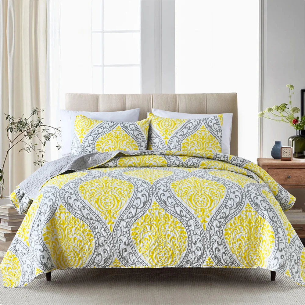 Comforter Sets Edredon King Size BORYARD Quilted Bedspread Set