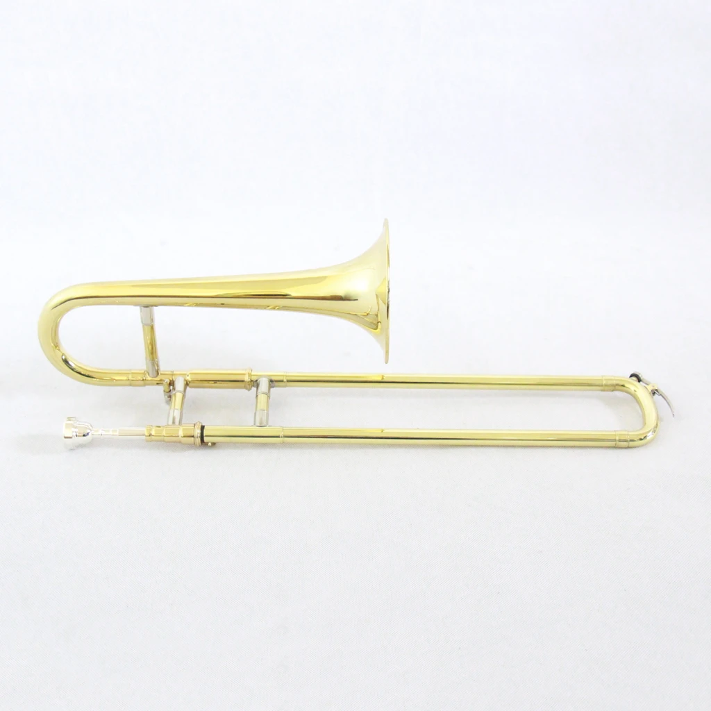 Chinese Soprano Trombone - Gold Lacquer Brass Instrument for