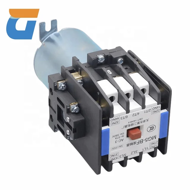 Elevator star-delta contactor MG5-BF AC110 220V DC Tianjin Second Relay Factory Elevator Accessories