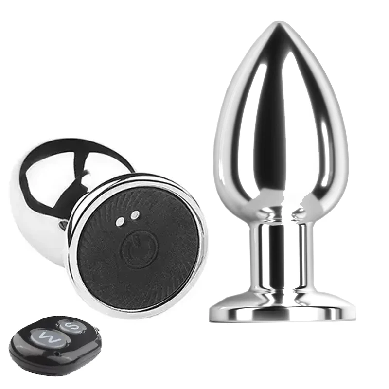 Hot Sale Woman's Adult Electric Anal Plug Sex Toy Metal Vibrator Butt Plug  Hot Sale Adult Sex Toys-Vibrator Anal Plug Juguetes