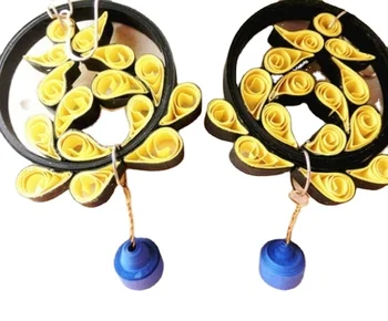 new design earrings paper quilling jewellery