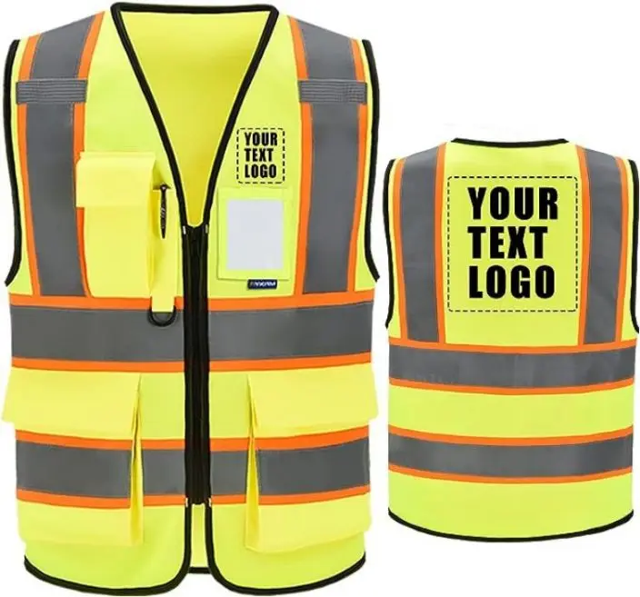 High Visibility Reflective 2 Two Tone Safety Vest For Women Men ...