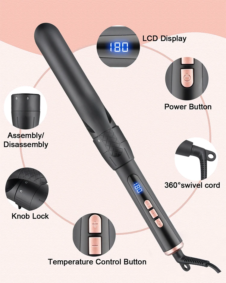 Tourmaline Ceramic Styling Brush Beauty Labs Prism Collection Flat