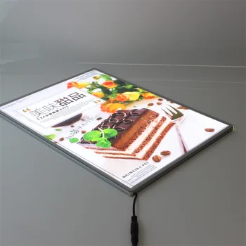 LED Light Box with Snap Frame Acrylic Photo Frame Supermarket advertising digital poster frame signs LED Advertising Light Box