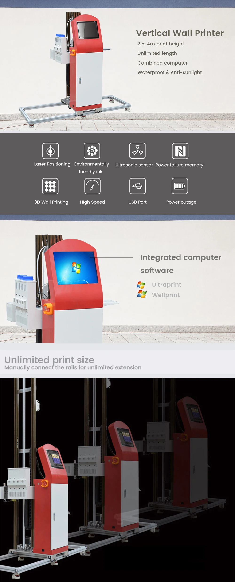 Best-selling 3D UV Double Heads Glass Tile Wood Photo Wall Mural Paper Digital Wall Inkjet Printing Painting Printer Machine