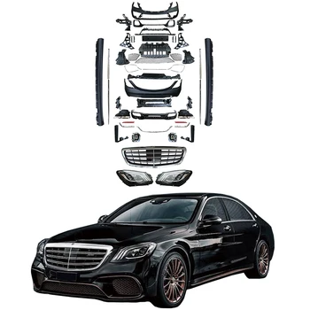 S65 Amg Modified Body Kit With Head Lamp Tail Light For Mercedes Benz ...