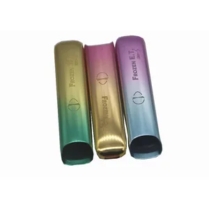 Custom CNC Machining Color Anodized Aluminum Extrusion Profiles Cosmetic Packaging Tubes for Lipstick/Mascara Make Up Housing