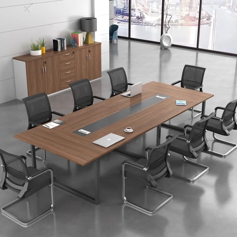 Office Conference Room Meeting Tables and Chairs Set Modern 8 10 12 Person Desks Furniture Factory Customization Wholesale image 3