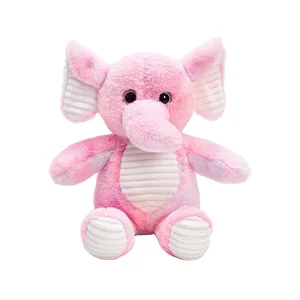 OEM Custom Soft Toy Plush Stuffed Elephant with Big Ears Wholesale Sublimation PP Cotton Filling