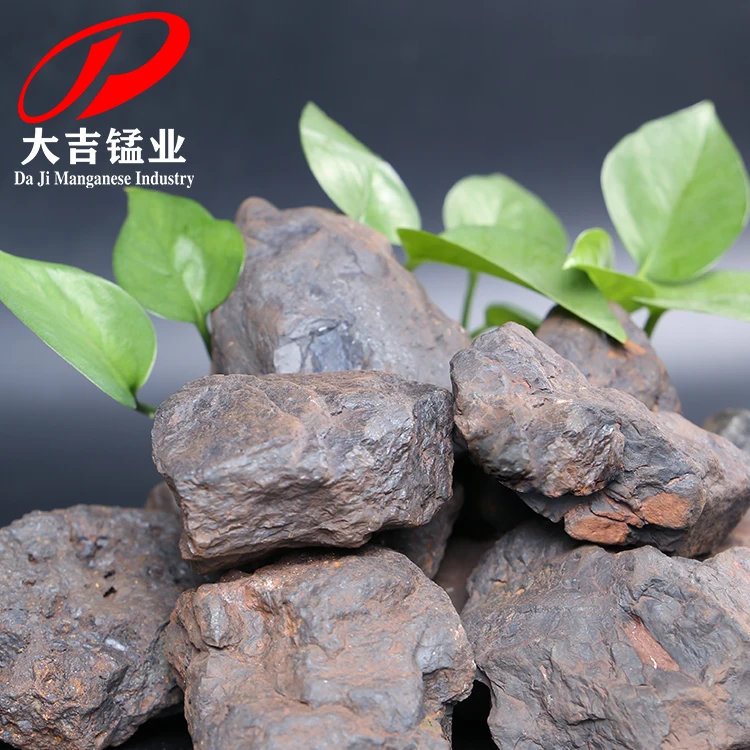 Factory supply Mn 18-25 manganese ore of Steel melting with low price  granularity optional