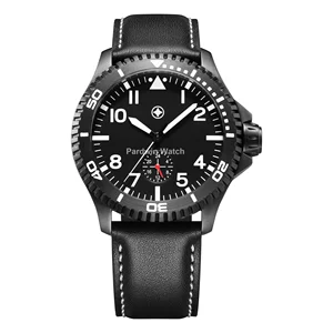 Stainless Steel Sport Watch Latest Pointer SEIKO Quartz Movement Men's Tactical Watch OEM Logo Brand Luminous Markers Hands