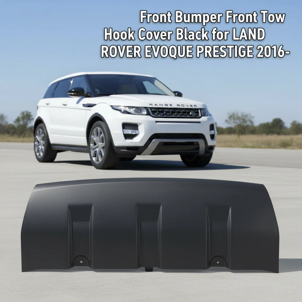 LR071796-B/110344 Black Front Bumper Lower Cover Front Tow Hook Cover for LAND ROVER EVOQUE PRESTIGE 2016-