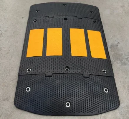 Heavy-Duty 500*600*50MM Speed Bump Rubber for Roadway Traffic Safety details