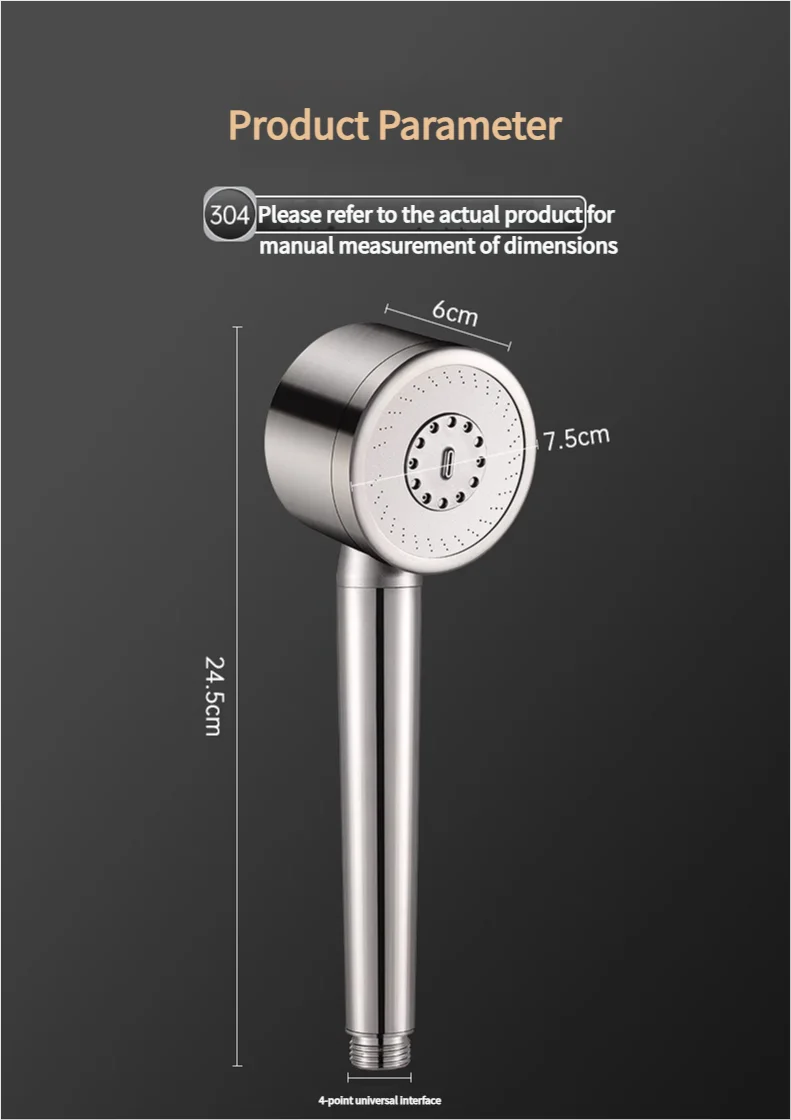 Турбо лейка для душа Thor's Hammer Shower нержавеющая сталь 3 режима