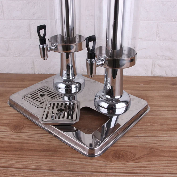 Commercial Juice Dispenser Beverage Dispenser Stainless Steel Drink Milk Cold Cooling Container_8