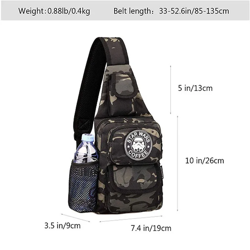 Customized Outdoor Tactical Chest Bag for Riding Camouflage Shoulder Bag Training Sling Pack Tactical Shoulder Bags