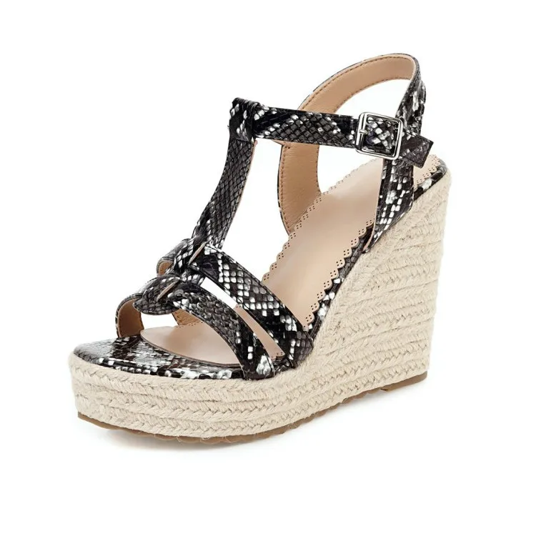 Sandalias De Verano Cómodas Con Plataforma Y Suela De Yute,Zapatos De Piel  De Serpiente,2022 - Buy Sandalias Con Plataforma,Plataforma De Mujeres  Sandalias 2021,Plataforma Sandalias Cómodas Product on Alibaba.com