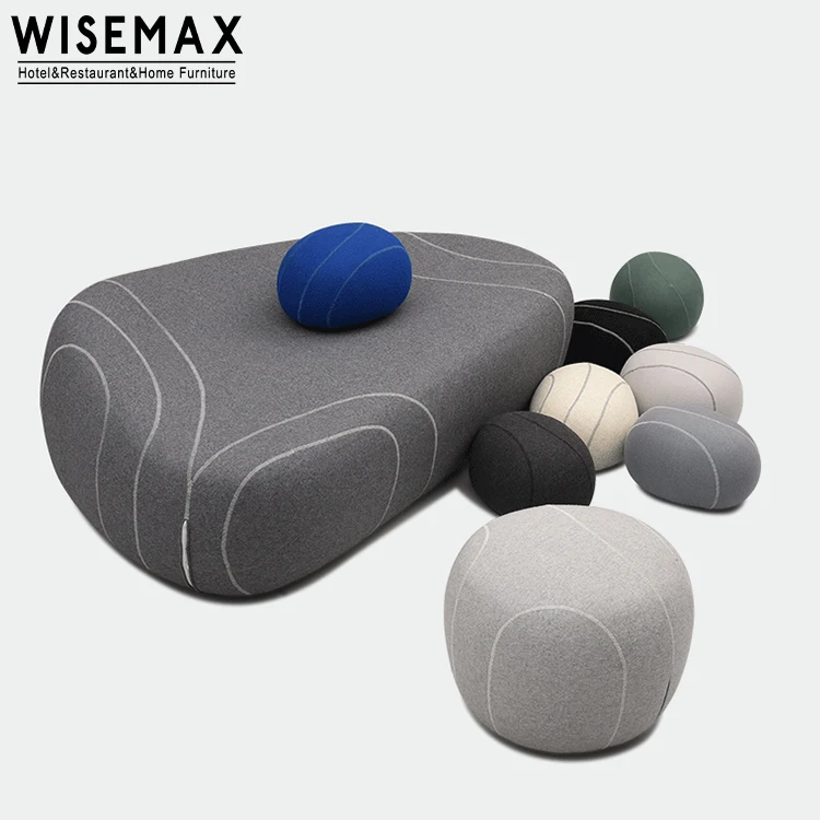 Мебель WISEMAX для отдыха стильный стул гостиной Розовый бархатный круглый пуф