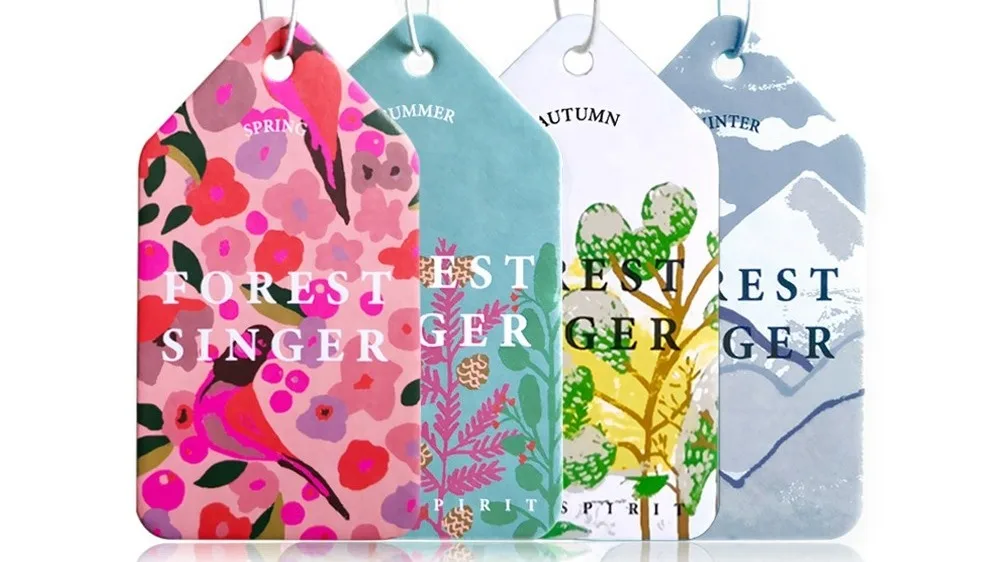 Cmyk Absorbent Professional Paper Air Freshener Car Parfums Fragrance