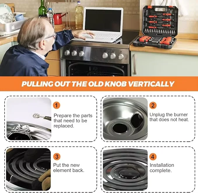 Electric Range Burner 8 Inch