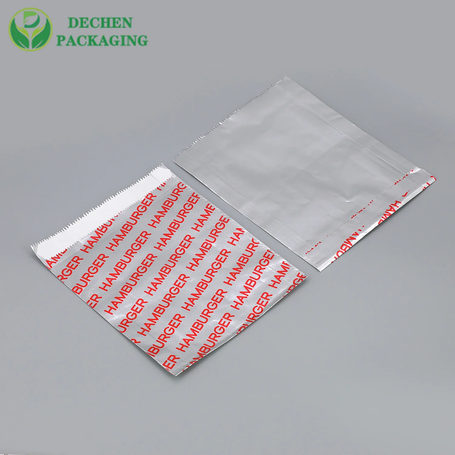 Sacs en papier de sac d'hamburger de papier d'aluminium pour des frites