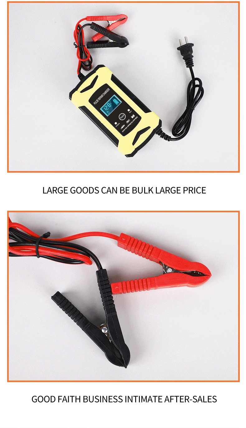 Automatic fast 12V car battery charger 12v 6a Maintenance-free deepcycle 12 volt trickle battery charger with pulse repair_25