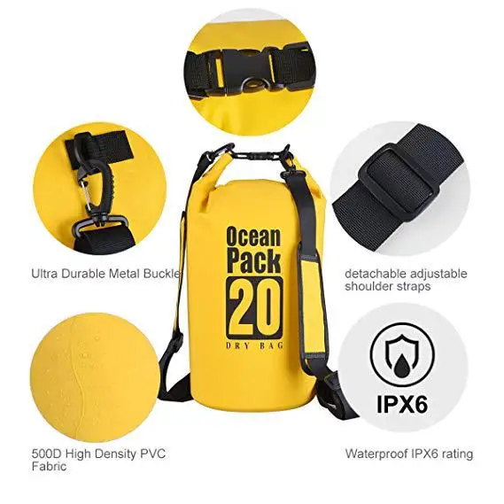 Custom Print Logo 2l 5l 10l 15l 20l 500d Pvc Tarpaulin Float Boat Beach