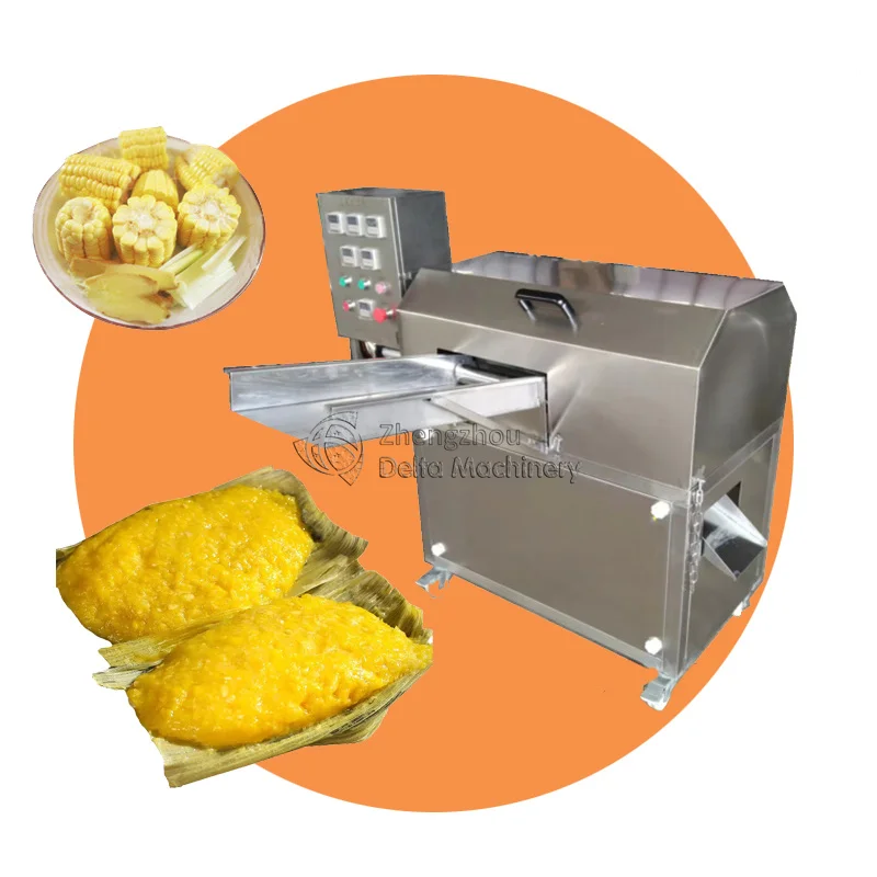 Corn Paste Extractor Fresh Corn Kernel Separating and Grinding Machine From the Cobs for Corn Pulp or Puree