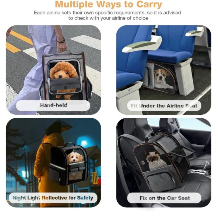 Cat Backpack Carrier,Airline Approved Expandable Pet Carrier Backpack