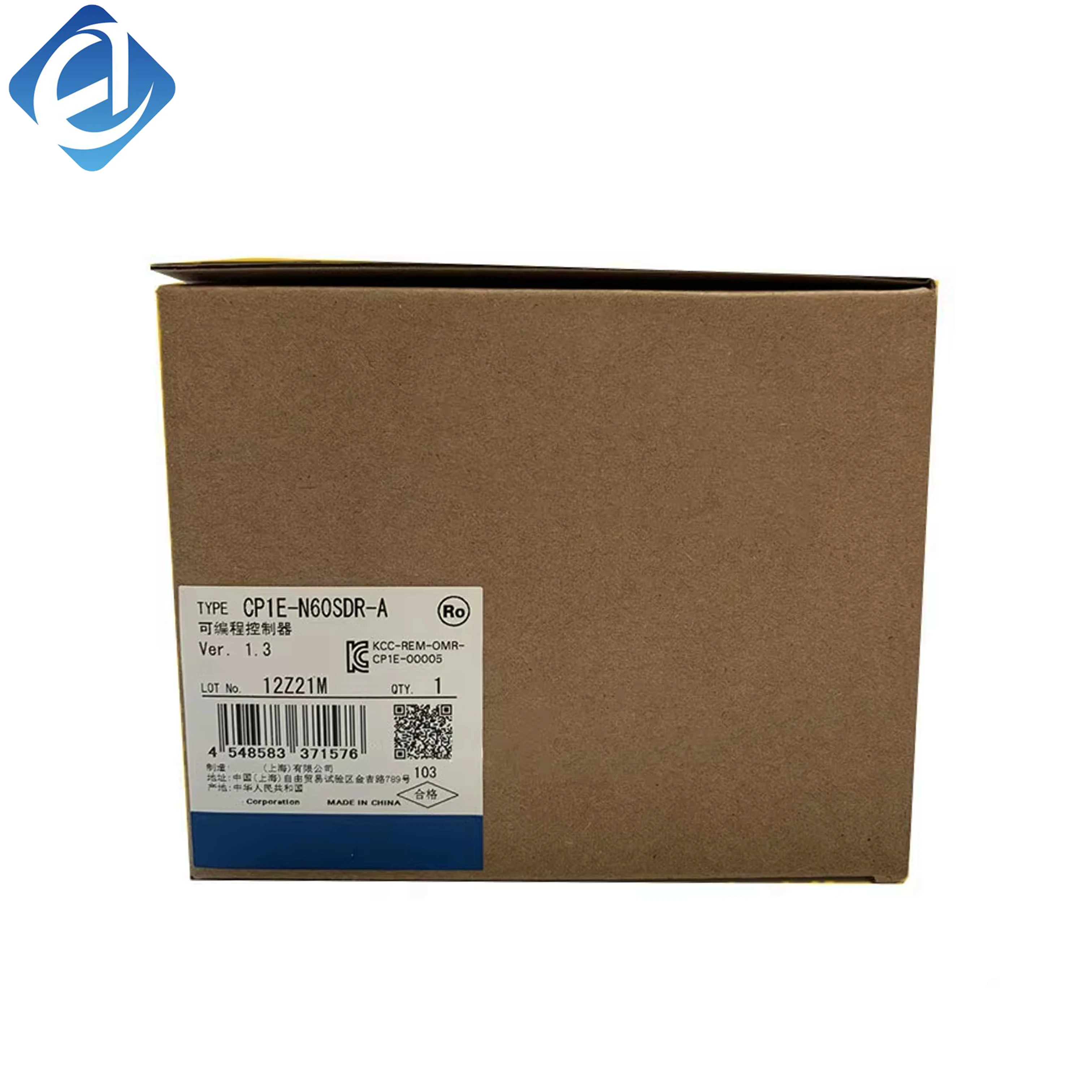 New Original Omron CP1E series compact PLC. Built with 60 relay I/O points, steady logic control, simple programming and strong environmental adaptability. Widely applied in small and medium automated machinery, production equipment control and general in