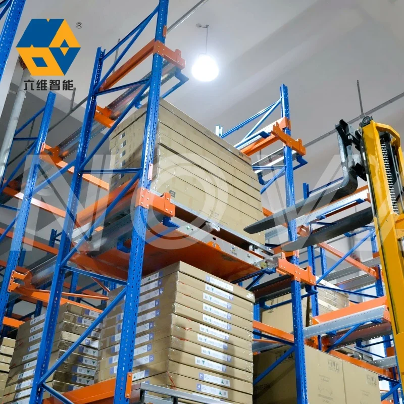 산업용 강철 창고 경제형 RGV 셔틀 팔레트 셔틀 랙 시스템 장비 철도 유도 차량 창고 저장용