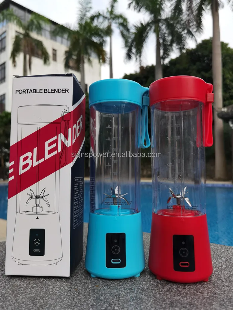 Rechargeable Portable Smoothie Blender 400ml Mini Usb Rechargeable