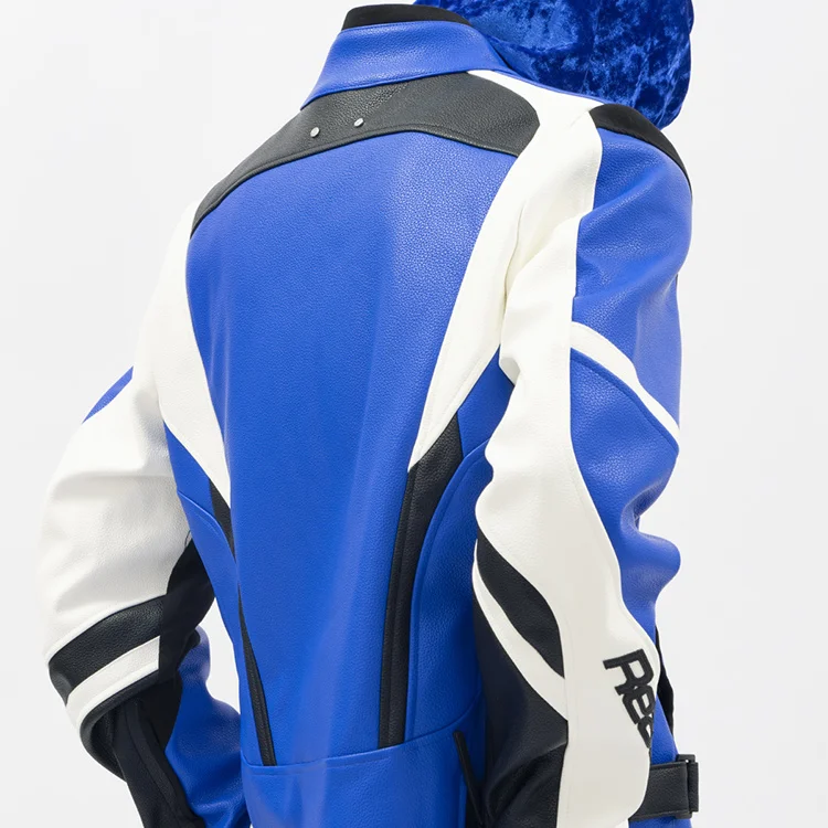 High Quality 100 %polyester Windbreak Waterproof PU leather Racing Screen printing and Applique Embroidery men_voghion.com