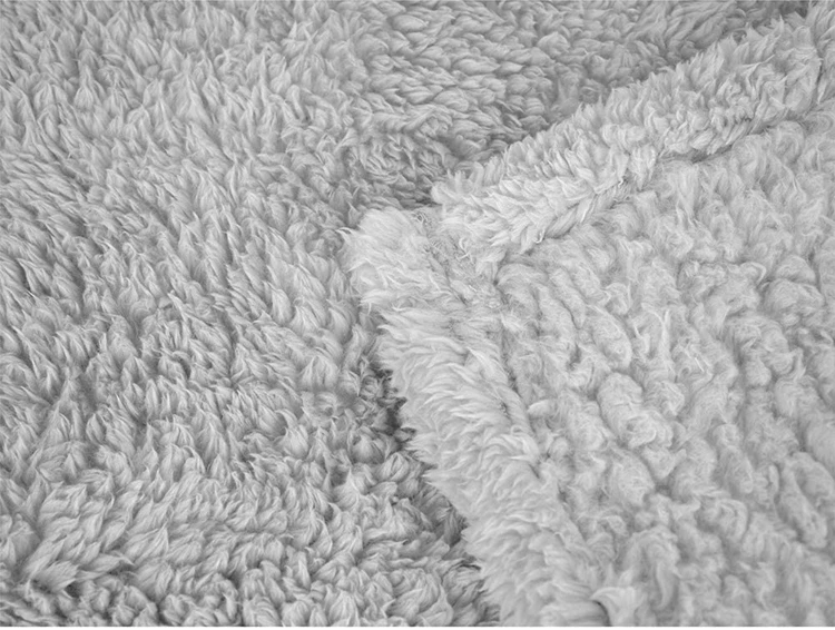 100% Polyester Soft Warm Sherpa Throw Flannel Fleece Blanket