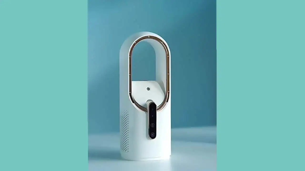 Portable Leafless Air Cooler Fan Usb Rechargeable Spray Humidifier_voghion.com