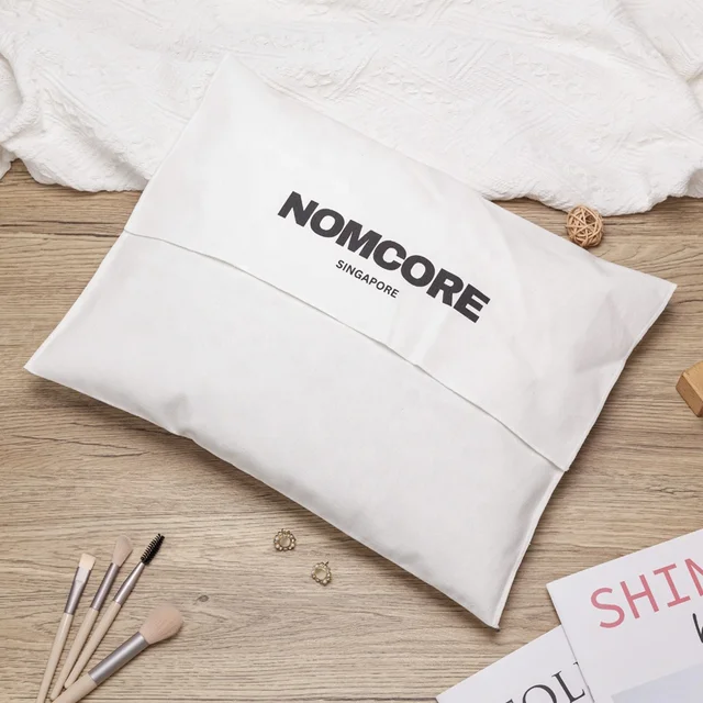 Luxury Reusable Custom Logo White Jewelry Gift Cloth Shoes Packaging Pouch Organic Cotton Dust Cotton Envelope Bag