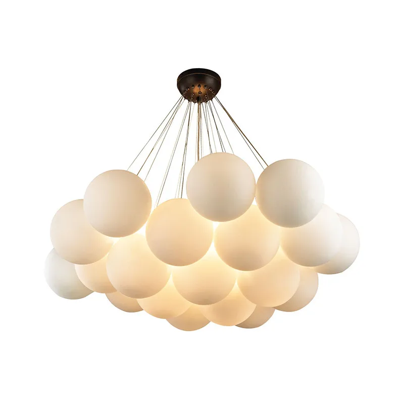 LED planet chandeliers Nordic restaurant living room bedroom ceiling light lamp 