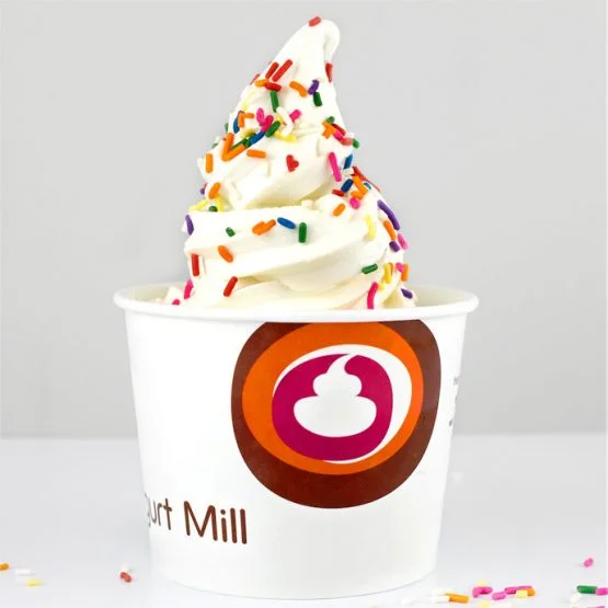 Personalized Ice Cream Bowls Coated Paper Bowl For Cold Dessert