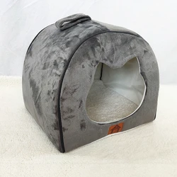 Luxury folding small animal cheap pet cat sleeping houses for winter NO 5