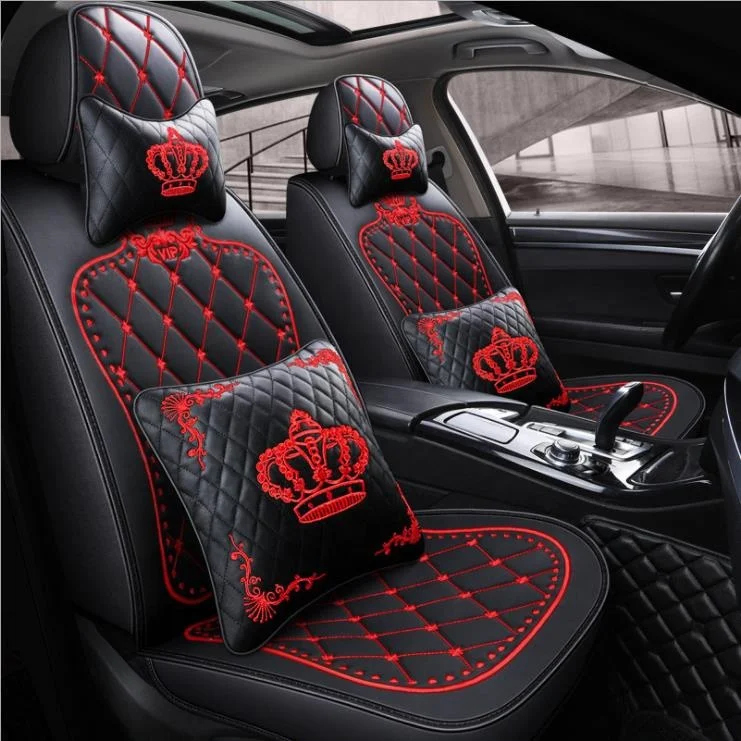 West Leathers Universal Seat Covers for Cars Leather Seat Cover Black Car Seat Cover 2/3 Covered Fit Car/Auto/Truck/SUV Pink 