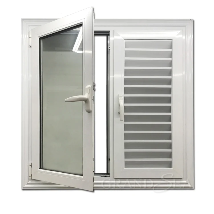 Modern Customized Single Hung Window for Bathroom Waterproof Aluminum Alloy Vertical Swing Insect Screen for Residential Use