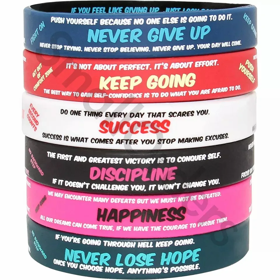 Wholesale advertising gifts custom logo bracciali silicone bracciale promotional rubber wristbands bracelet