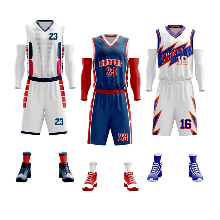Custom Men Basketball Uniforms Sets Professional Full Sublimation