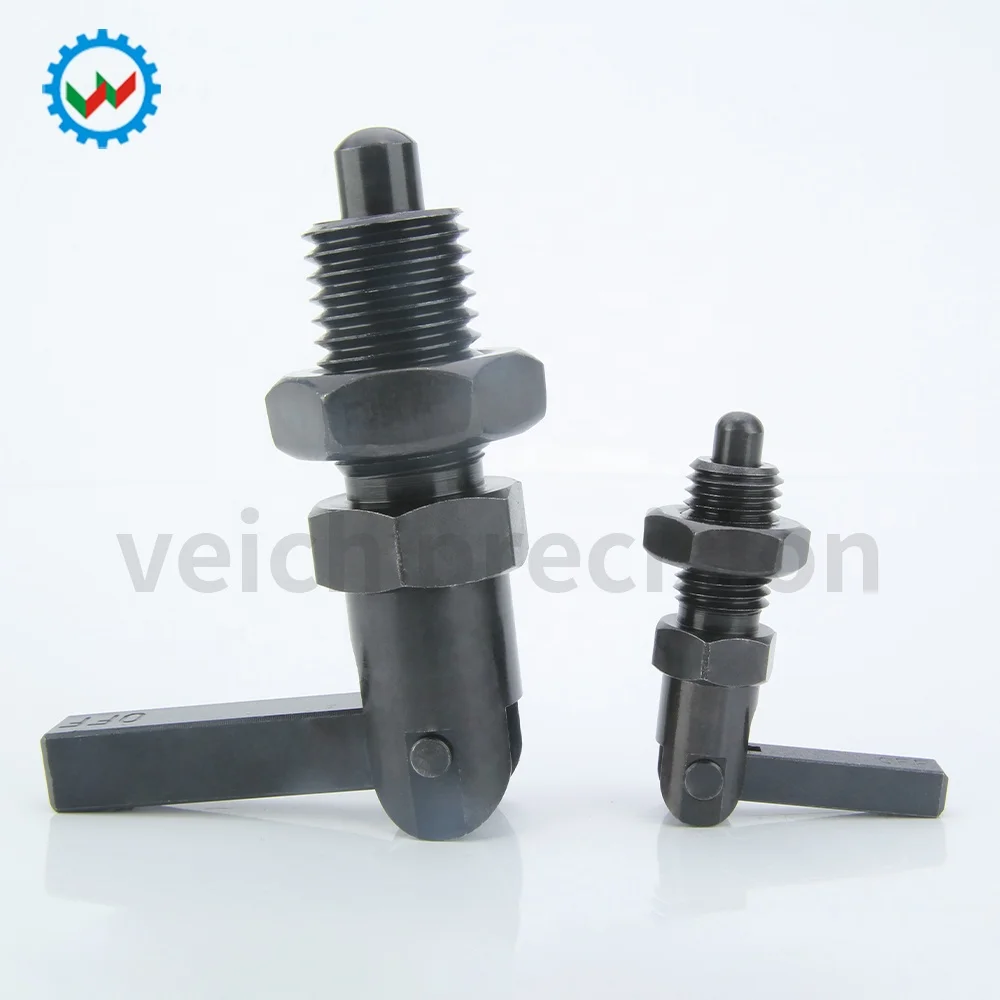 Black Oxide Carbon Steel Switch Lever Precision Indexing Spring Plunger ...