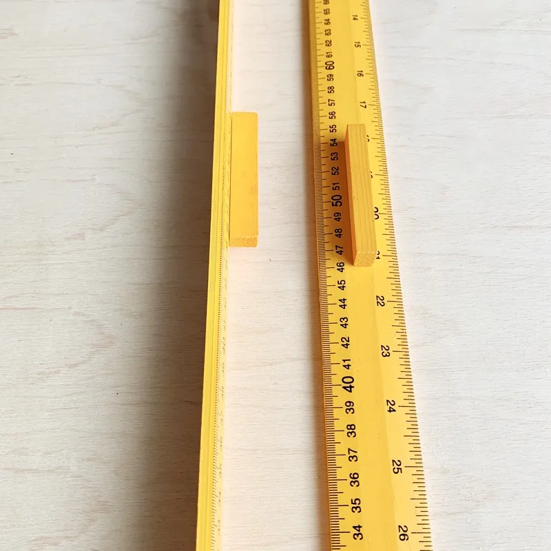 High Quality 1M Wooden Ruler with Grip High Definition Scale for Various Measuring Needs
