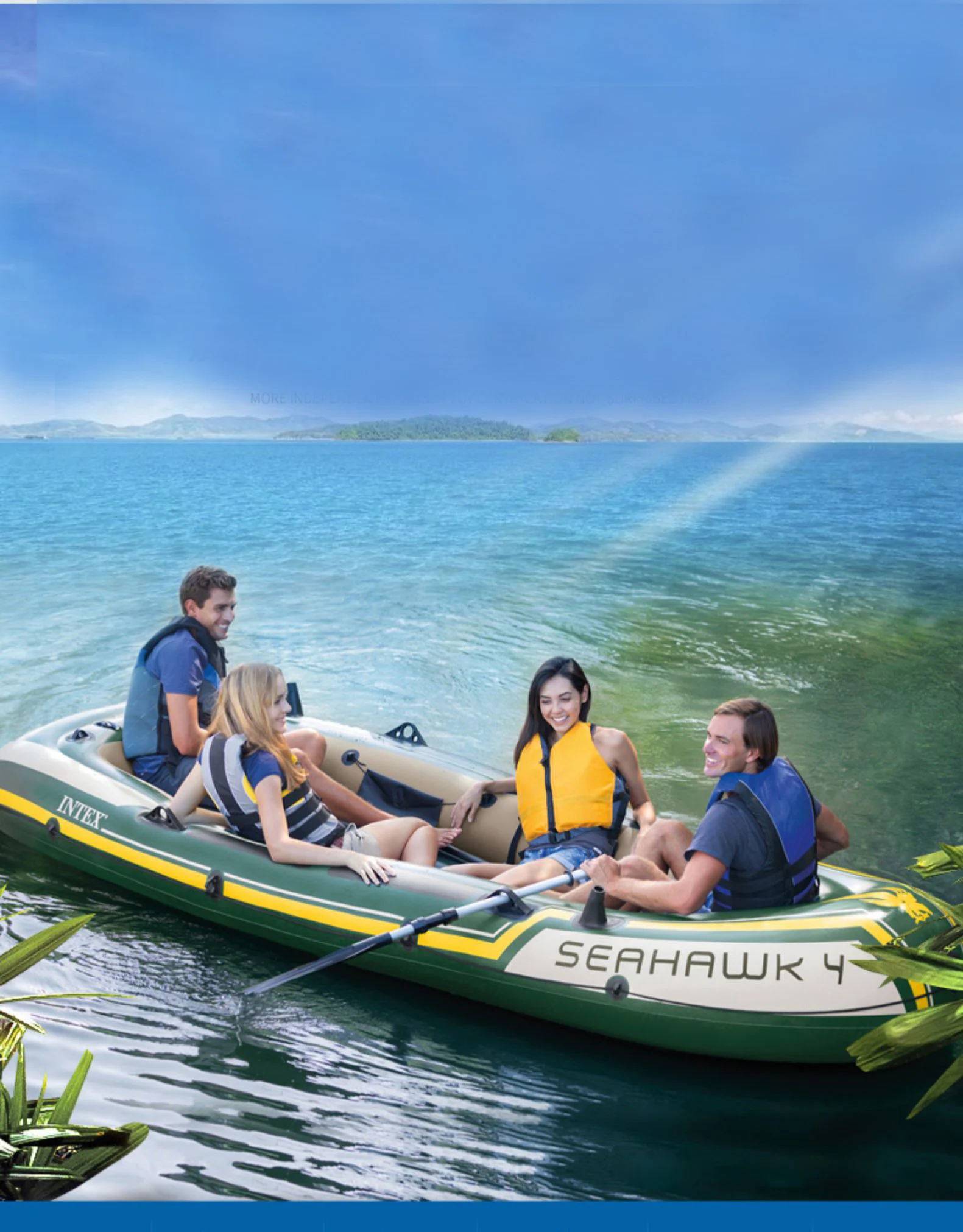 Intex Seahawk 4 Inflatable Boat Set