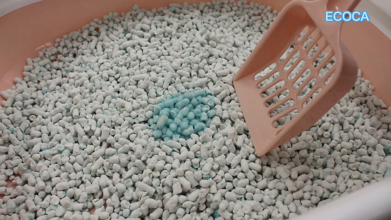 2022 Easy Scoop Cat Litter Turns Blue In Water Recycled Paper Toilet Buy Environmental