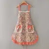 OrangeLZ665Canvas con bordo in pizzo e allacciatura al collo
