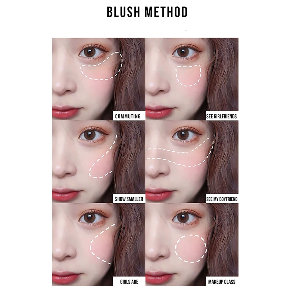 Крем-румяна от поставщика AKIACO, милая контурная Румяна без логотипа от производителя